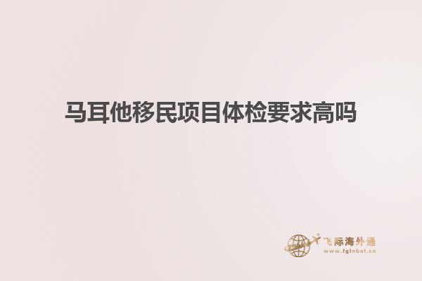 马耳他移民项目体检要求高吗
