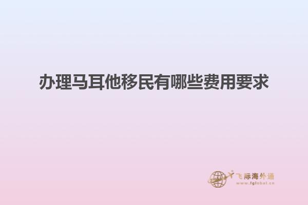 办理马耳他移民有哪些费用要求