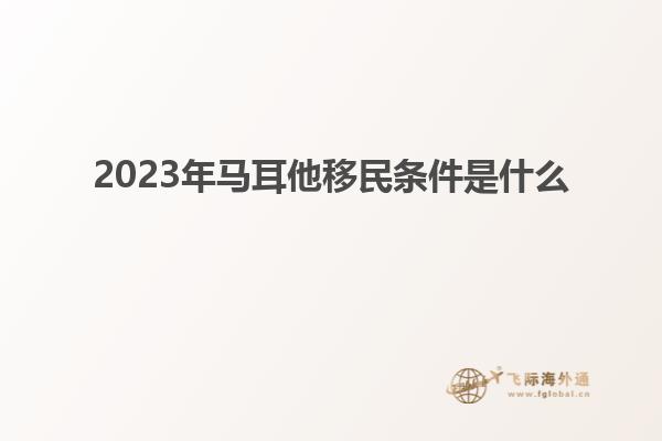 2023年马耳他移民条件是什么