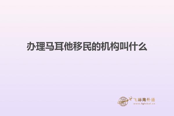 办理马耳他移民的机构叫什么