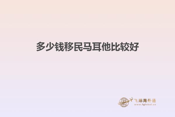 多少钱移民马耳他比较好