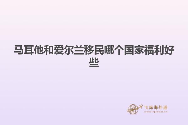 马耳他和爱尔兰移民哪个国家福利好些