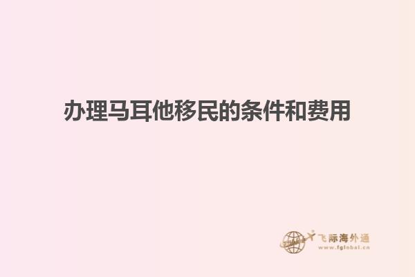 办理马耳他移民的条件和费用