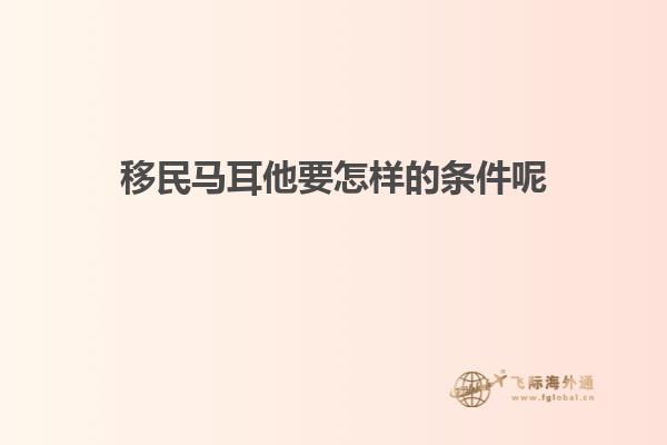 移民马耳他要怎样的条件呢