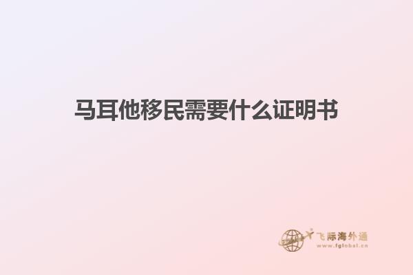 马耳他移民需要什么证明书