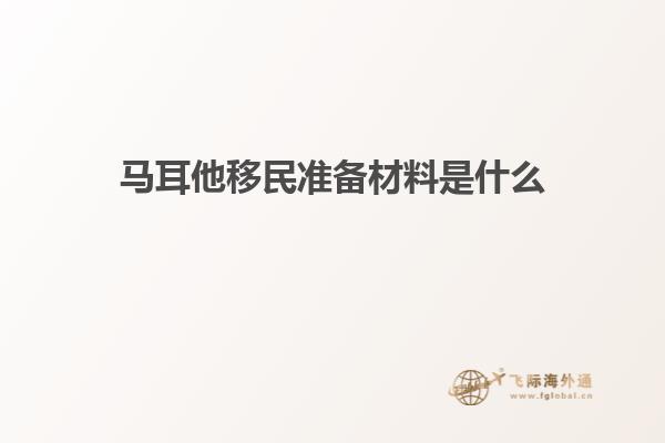 马耳他移民准备材料是什么