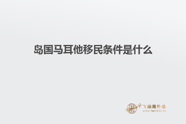 岛国马耳他移民条件是什么
