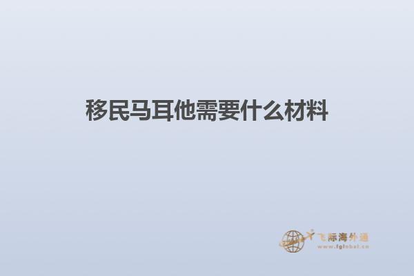 移民马耳他需要什么材料