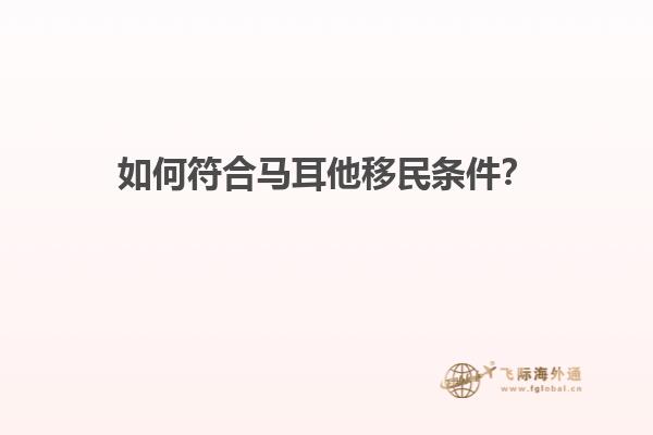 如何符合马耳他移民条件？