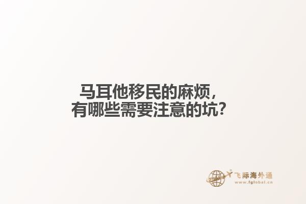 马耳他移民的麻烦，有哪些需要注意的坑？