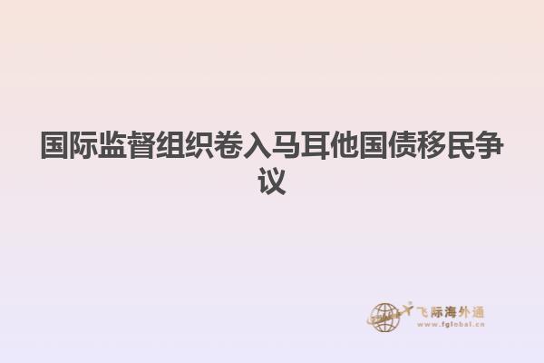 国际监督组织卷入马耳他国债移民争议