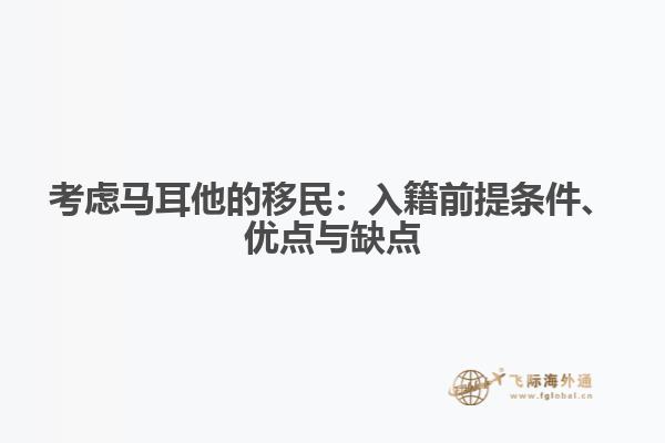 考虑马耳他的移民：入籍前提条件、优点与缺点