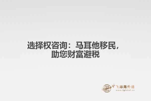 选择权咨询：马耳他移民，助您财富避税