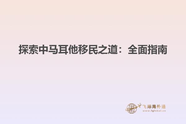 探索中马耳他移民之道：全面指南