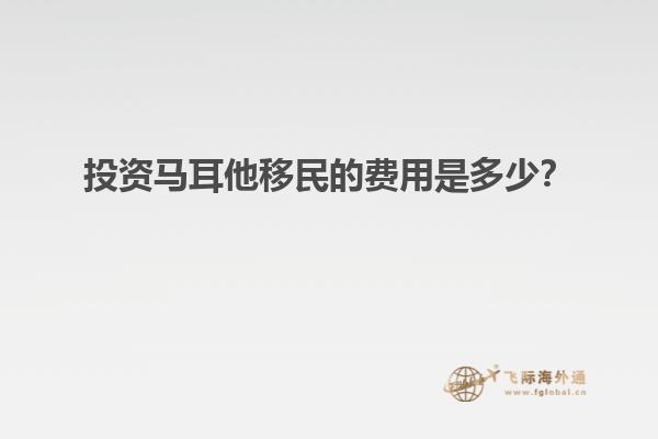 投资马耳他移民的费用是多少？