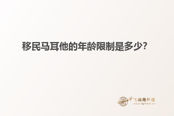 移民马耳他的年龄限制是多少？