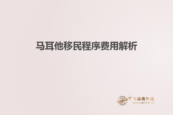 马耳他移民程序费用解析