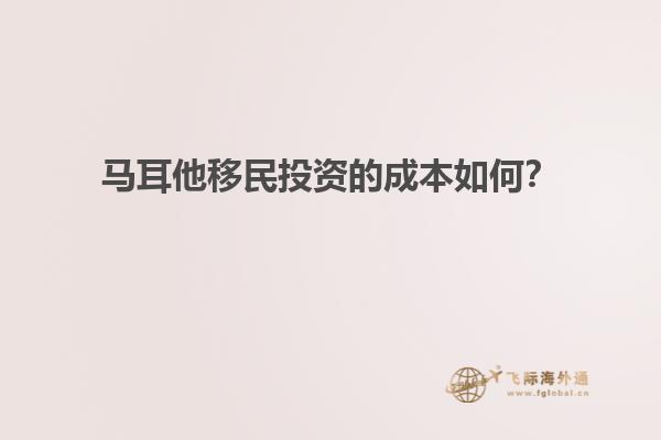 马耳他移民投资的成本如何？