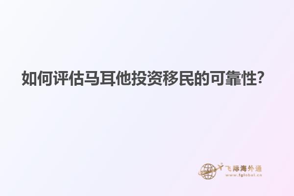 如何评估马耳他投资移民的可靠性？