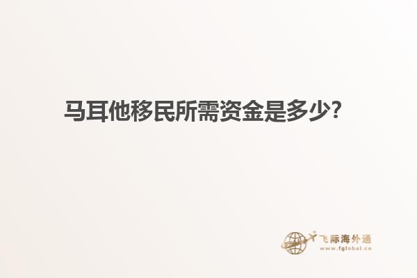 马耳他移民所需资金是多少？