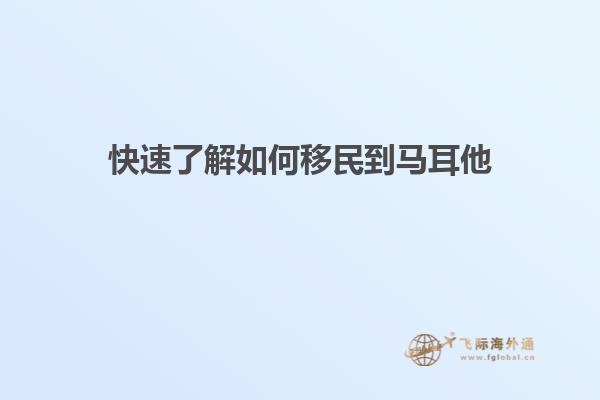 快速了解如何移民到马耳他