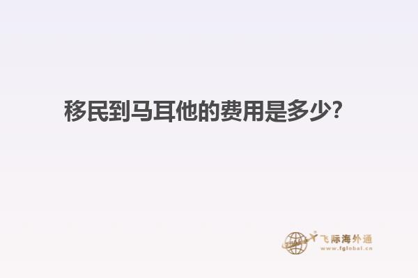 移民到马耳他的费用是多少？
