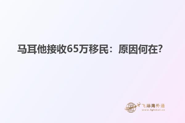 马耳他接收65万移民：原因何在？