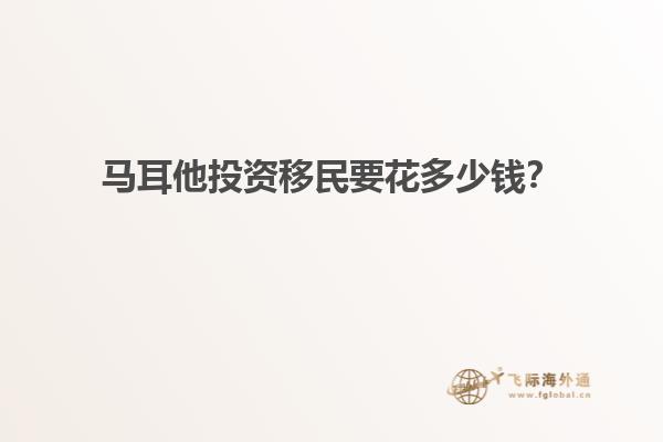 马耳他投资移民要花多少钱？