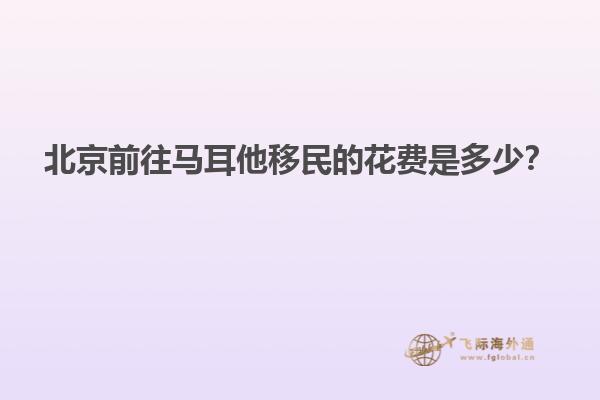 北京前往马耳他移民的花费是多少？