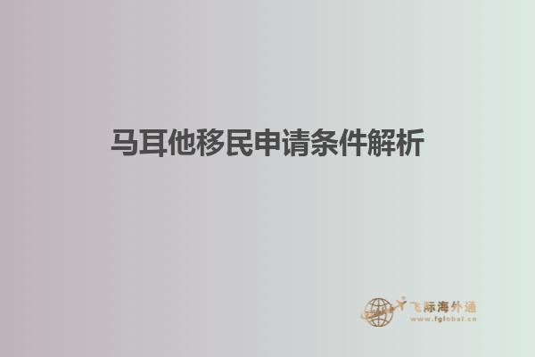 马耳他移民申请条件解析