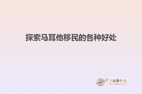 探索马耳他移民的各种好处