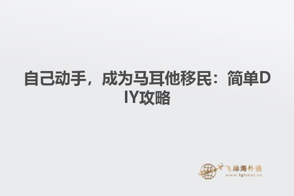 自己动手，成为马耳他移民：简单DIY攻略