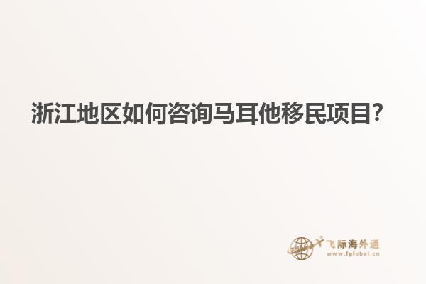 浙江地区如何咨询马耳他移民项目？