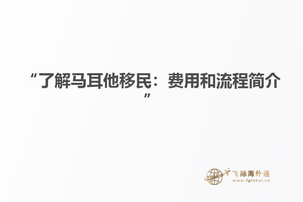 “了解马耳他移民：费用和流程简介”