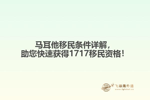 马耳他移民条件详解，助您快速获得1717移民资格！