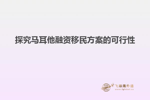 探究马耳他融资移民方案的可行性