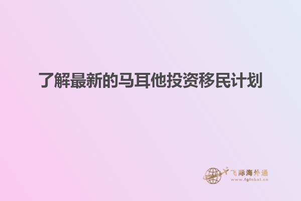 了解最新的马耳他投资移民计划