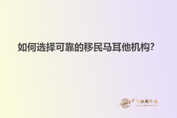 如何选择可靠的移民马耳他机构？