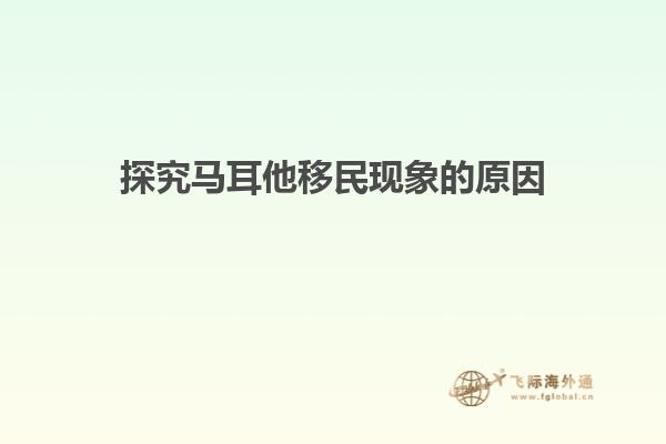 探究马耳他移民现象的原因
