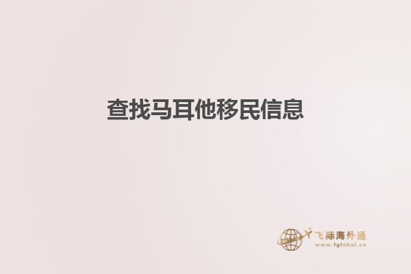 查找马耳他移民信息