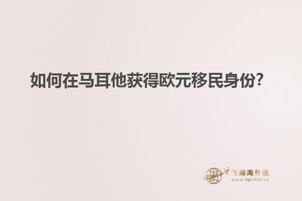 如何在马耳他获得欧元移民身份？