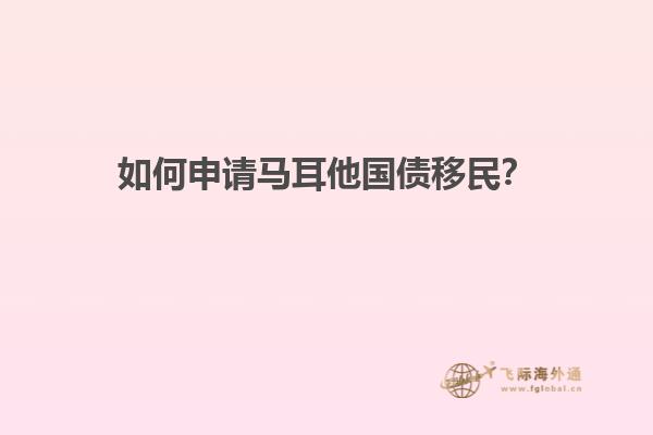 如何申请马耳他国债移民？