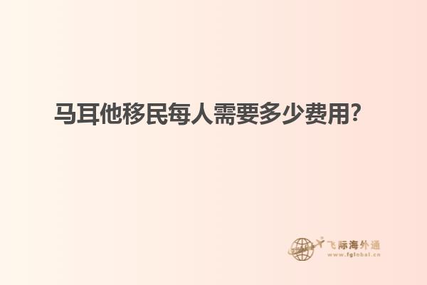 马耳他移民每人需要多少费用？