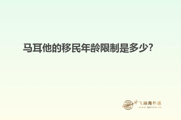 马耳他的移民年龄限制是多少？