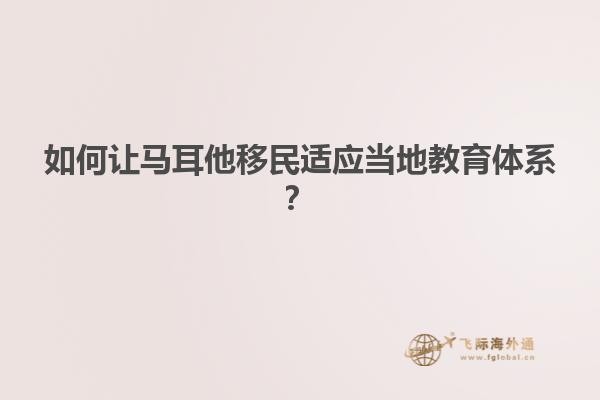 如何让马耳他移民适应当地教育体系？