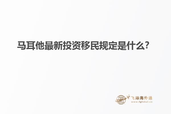 马耳他最新投资移民规定是什么？
