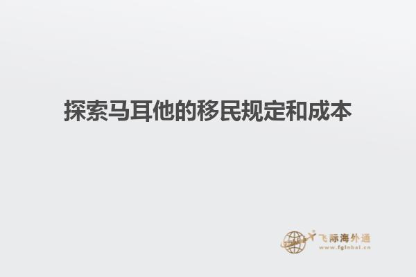 探索马耳他的移民规定和成本