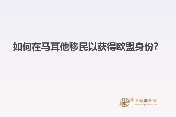 如何在马耳他移民以获得欧盟身份？