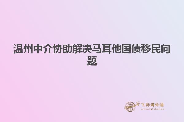 温州中介协助解决马耳他国债移民问题