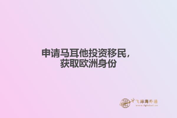 申请马耳他投资移民，获取欧洲身份
